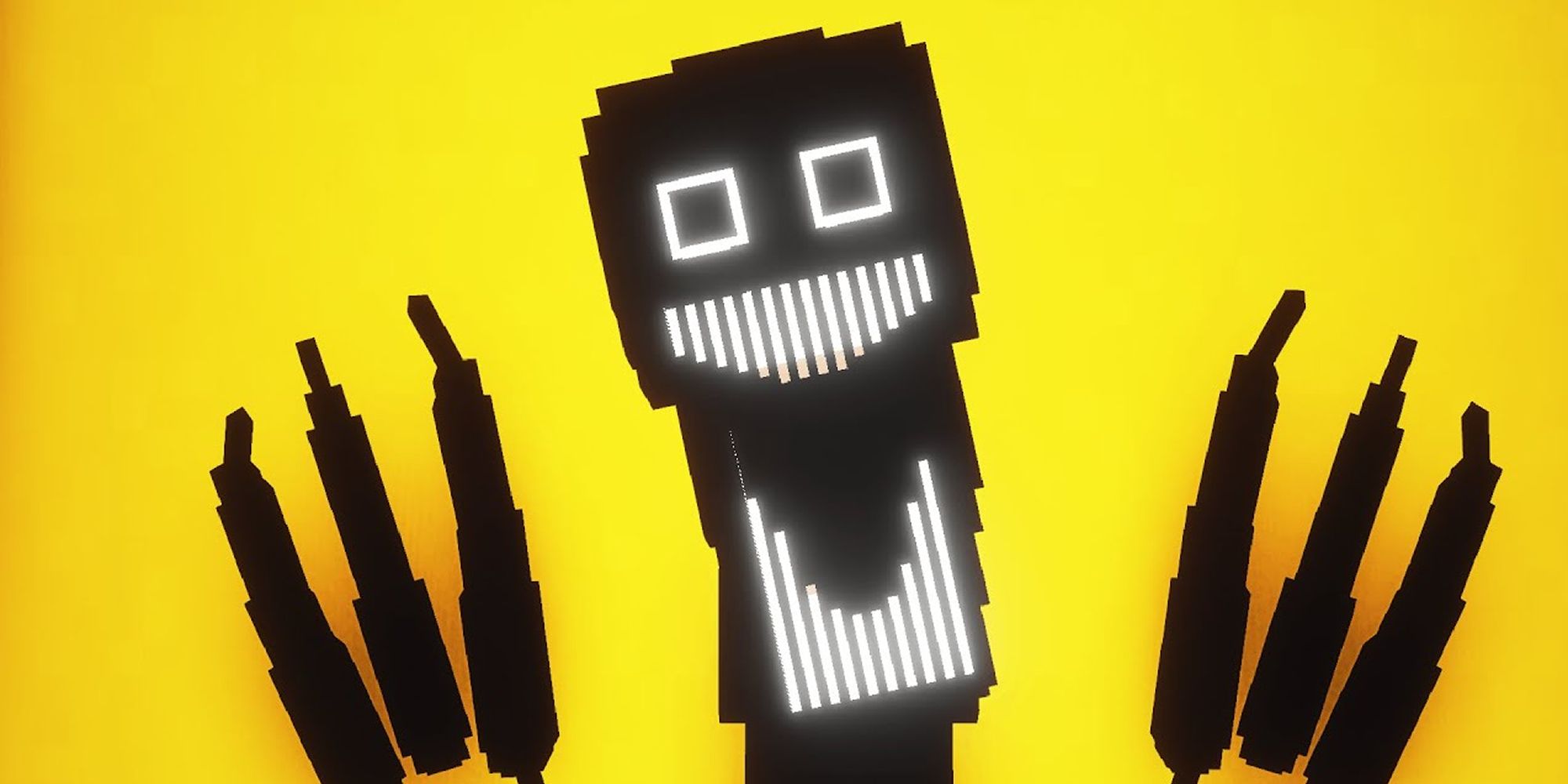 The lurking presence appears and grins from Minecraft.
