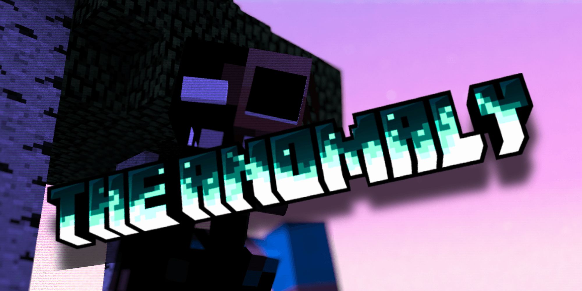 The glitch chimera monster lurks in the fading light from Minecraft.