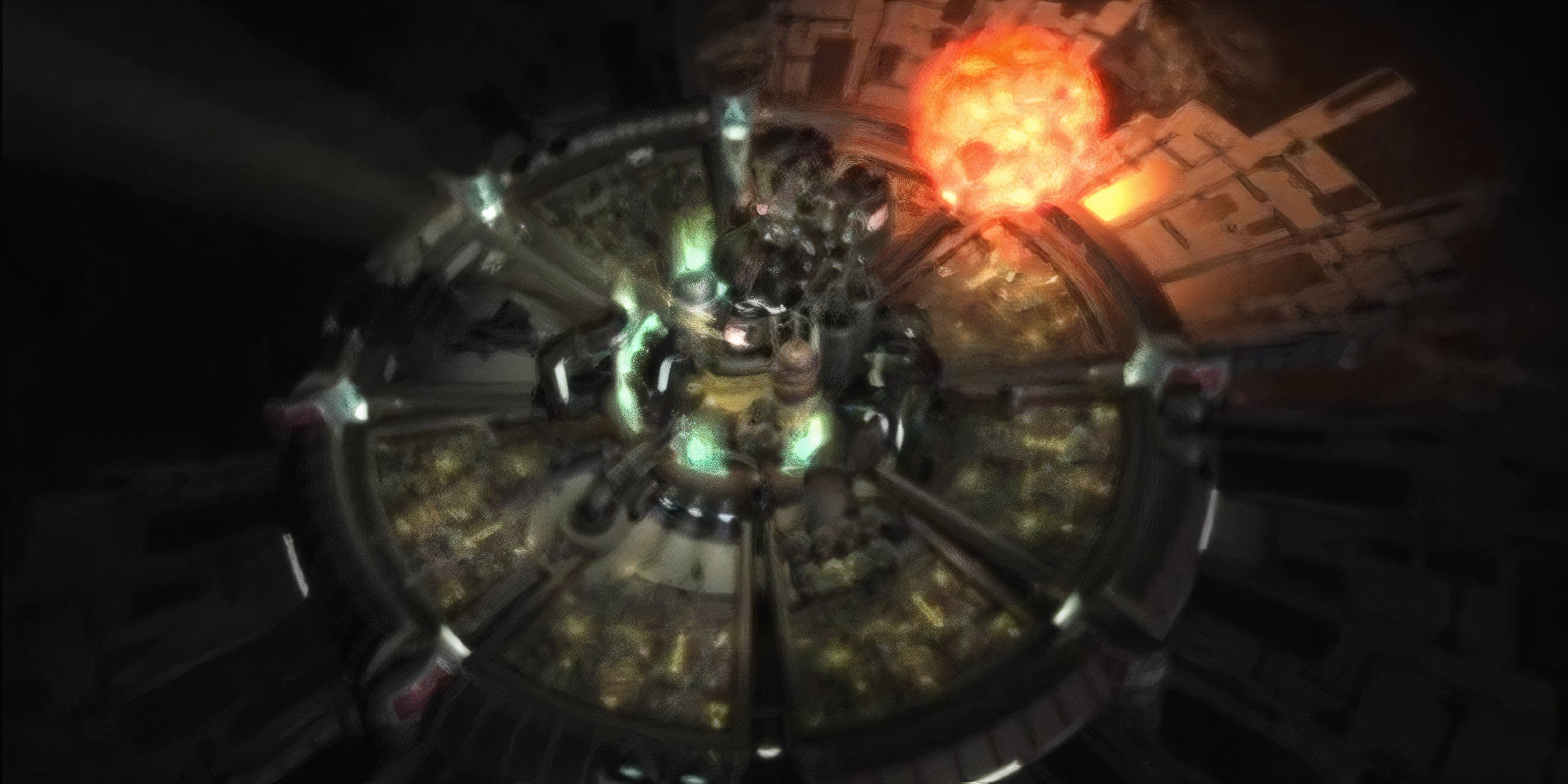 reactor explosion from the sky in final fantasy 7