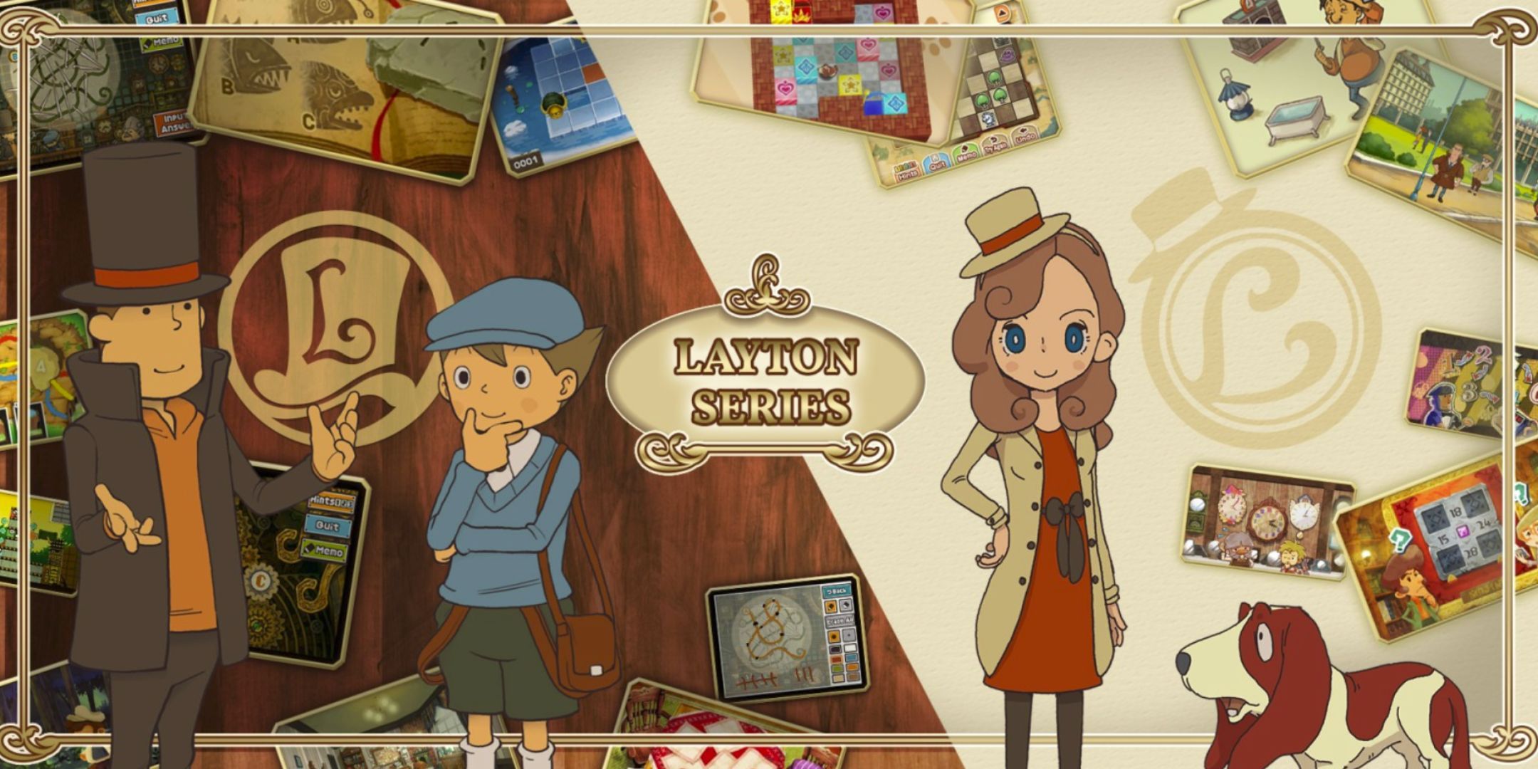 Professor Layton Series Cover Art.