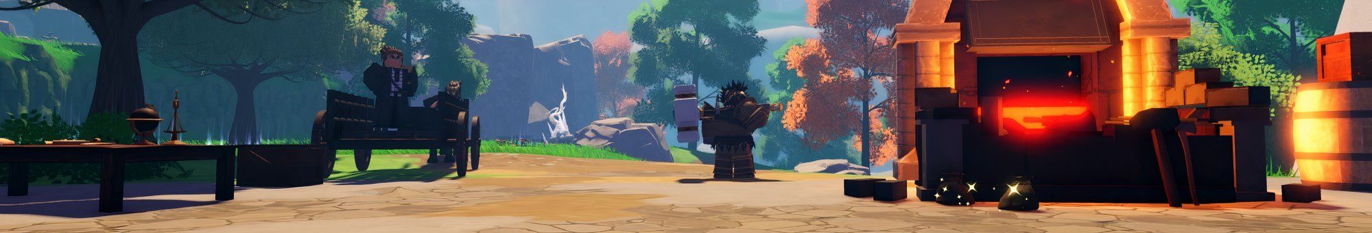 some NPCs in Devas Of Creation on Roblox