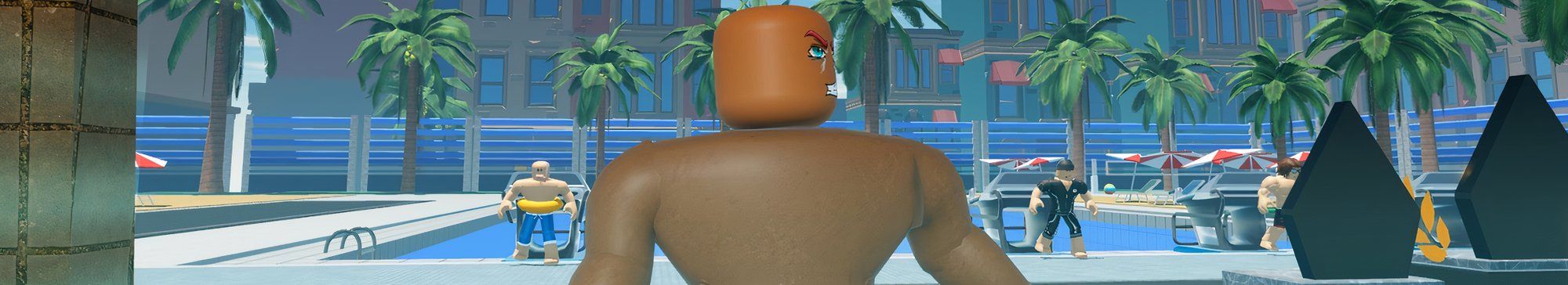 a player in Swim League on Roblox