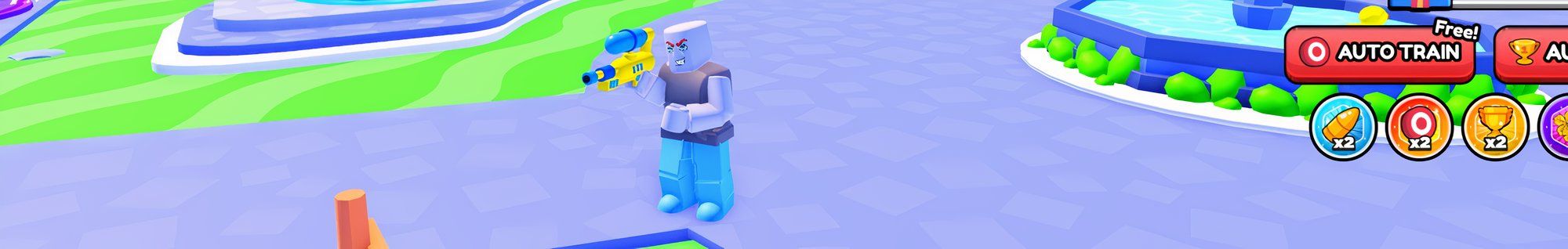a player in Shoot Race Simulator on Roblox