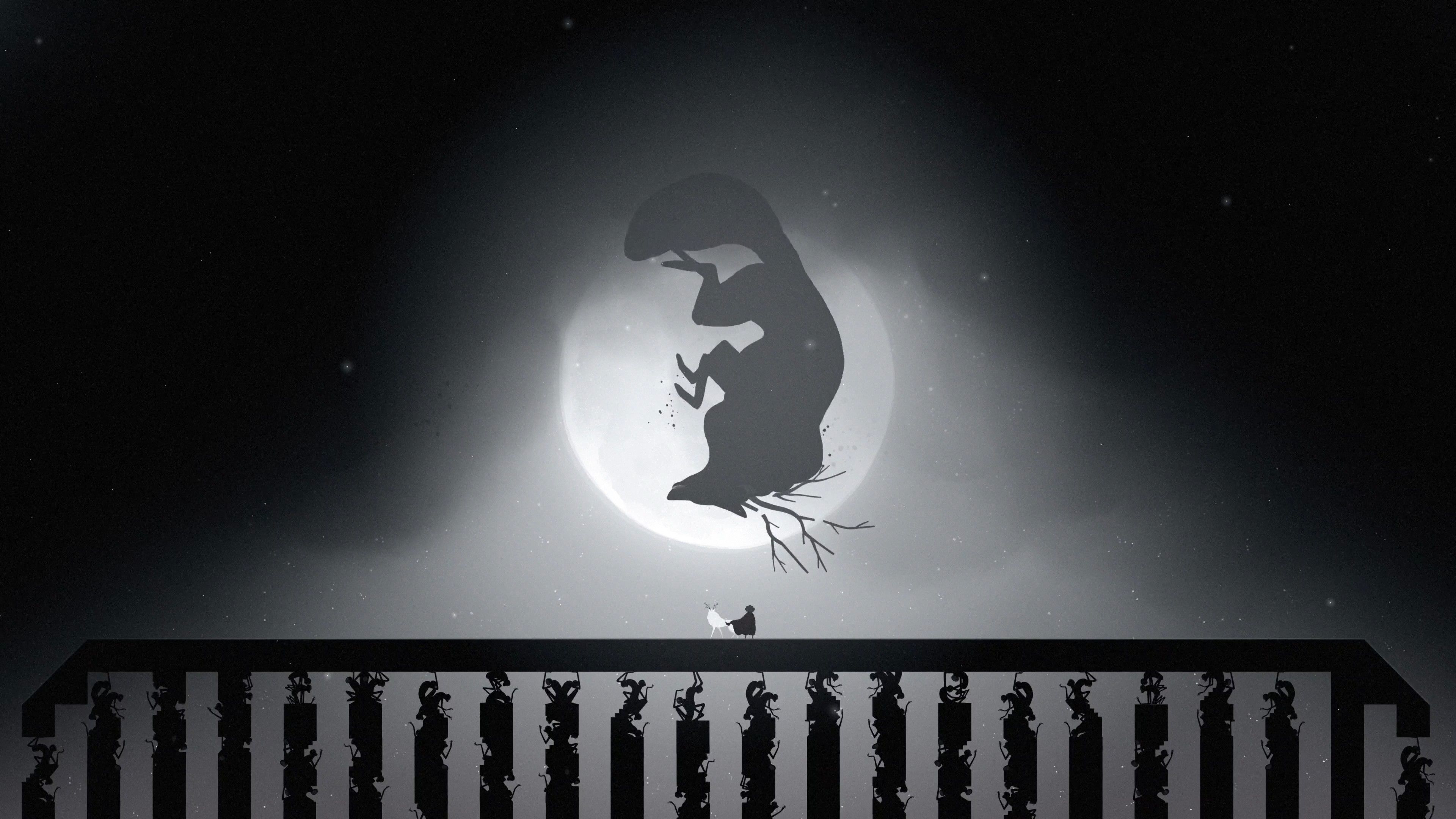 The black and white nightmare scene in Neva.