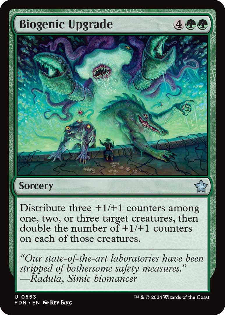 Biogenic Upgrade from Magic: The Gathering Foundations