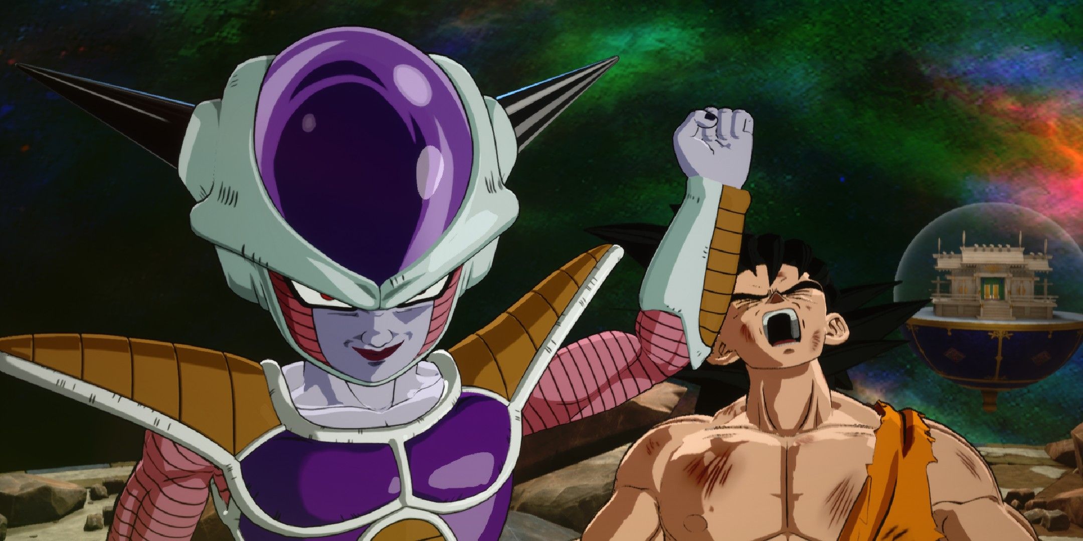 Dragon Ball Sparking Zero image showing Frieza on his 1st form.