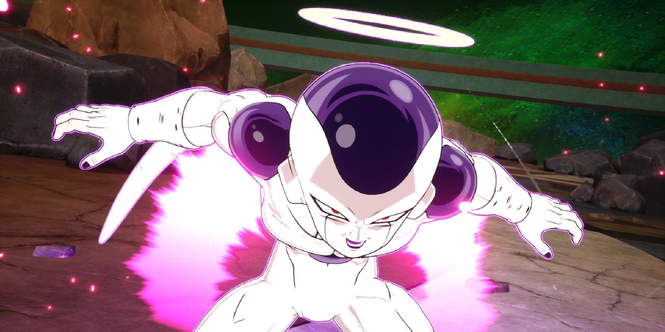 Dragon Ball Sparking Zero image showing Frieza with a halo.