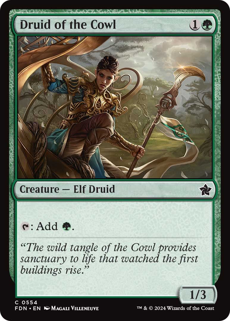 Druid of the Cowl from Magic: The Gathering Foundations