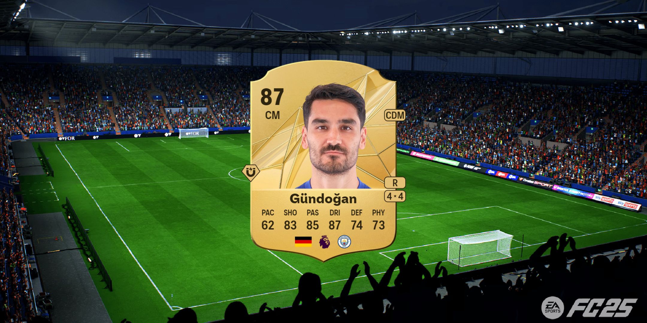 Ilkay Gundogan's card in EA Sports FC 25.
