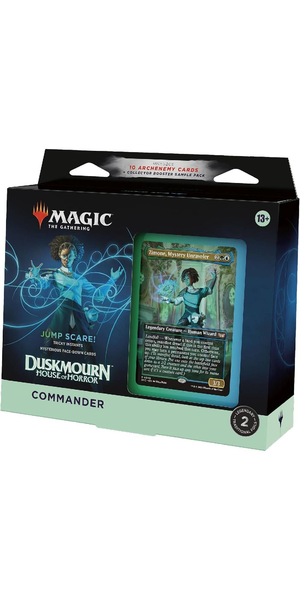Image of the Magic The Gathering Duskmourn House of Horror Commander Deck - Jump Scare on a white background.-1