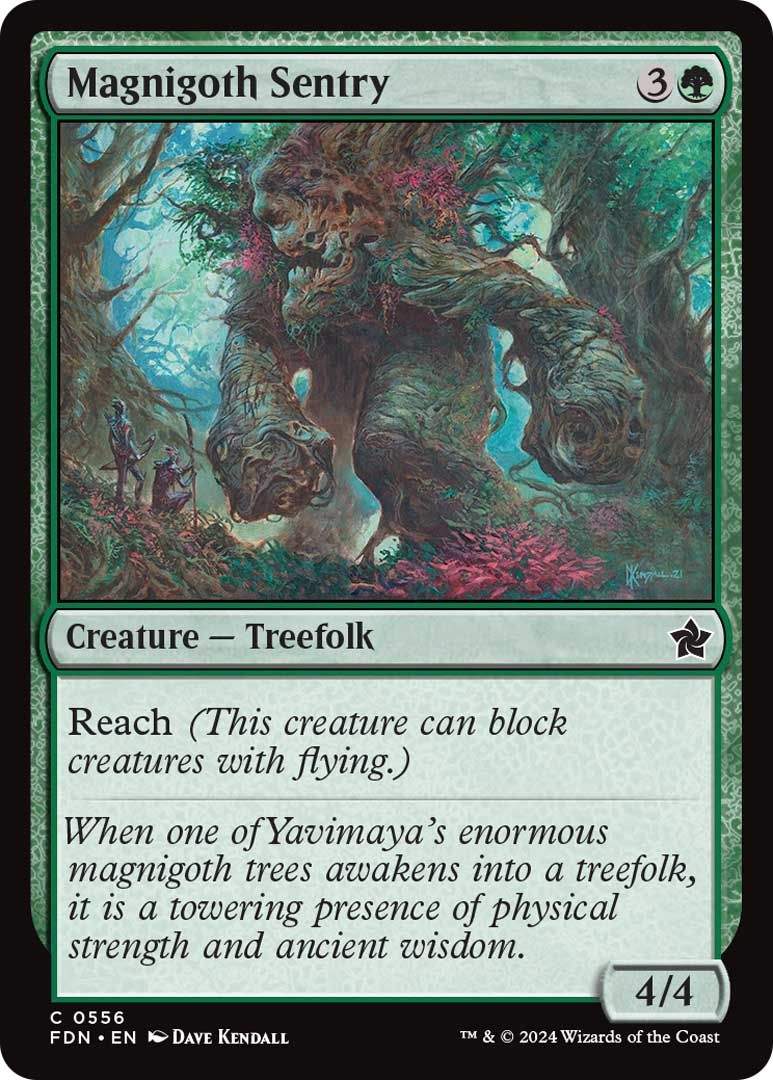 Magnigoth Sentry from Magic: The Gathering Foundations