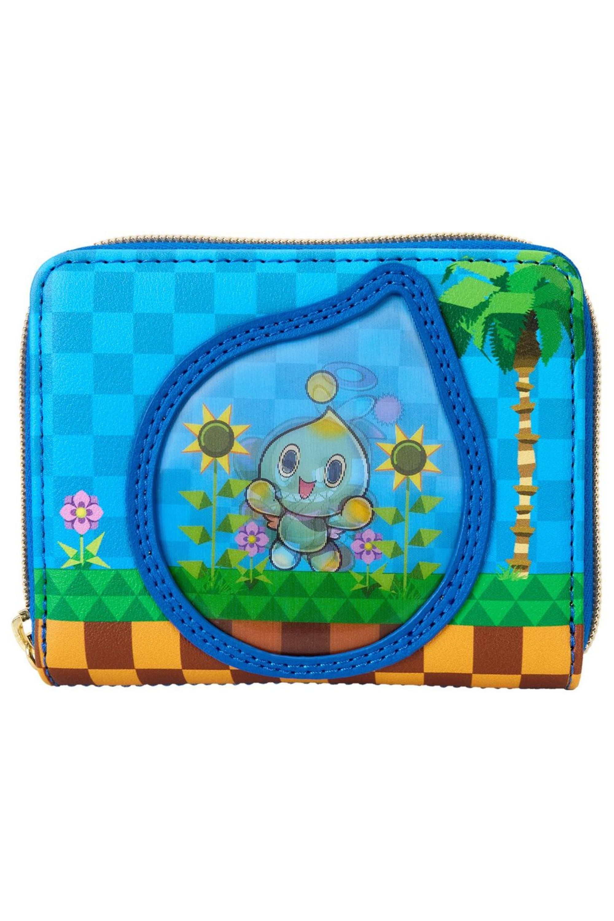 Loungefly Sonic The Hedgehog Chao Garden Lenticular Zip Around Wallet