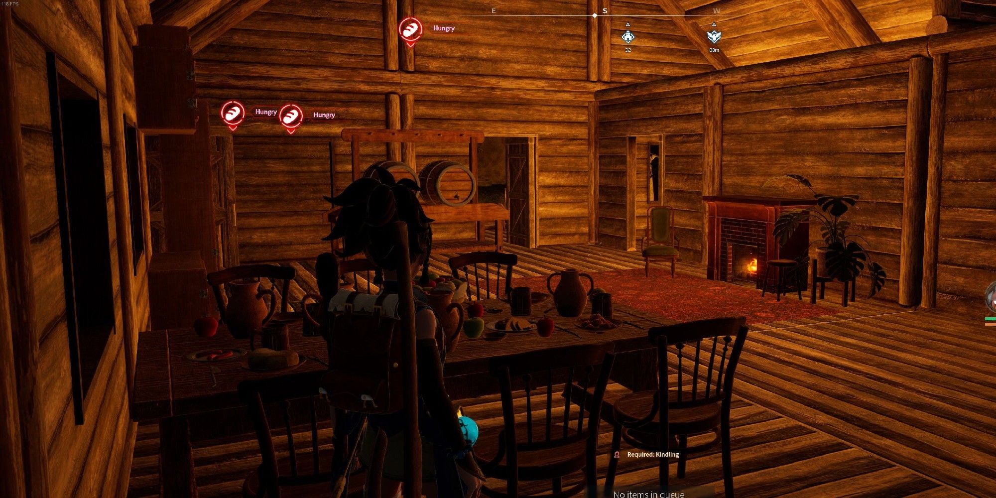 Palworld image showing a player at their house.