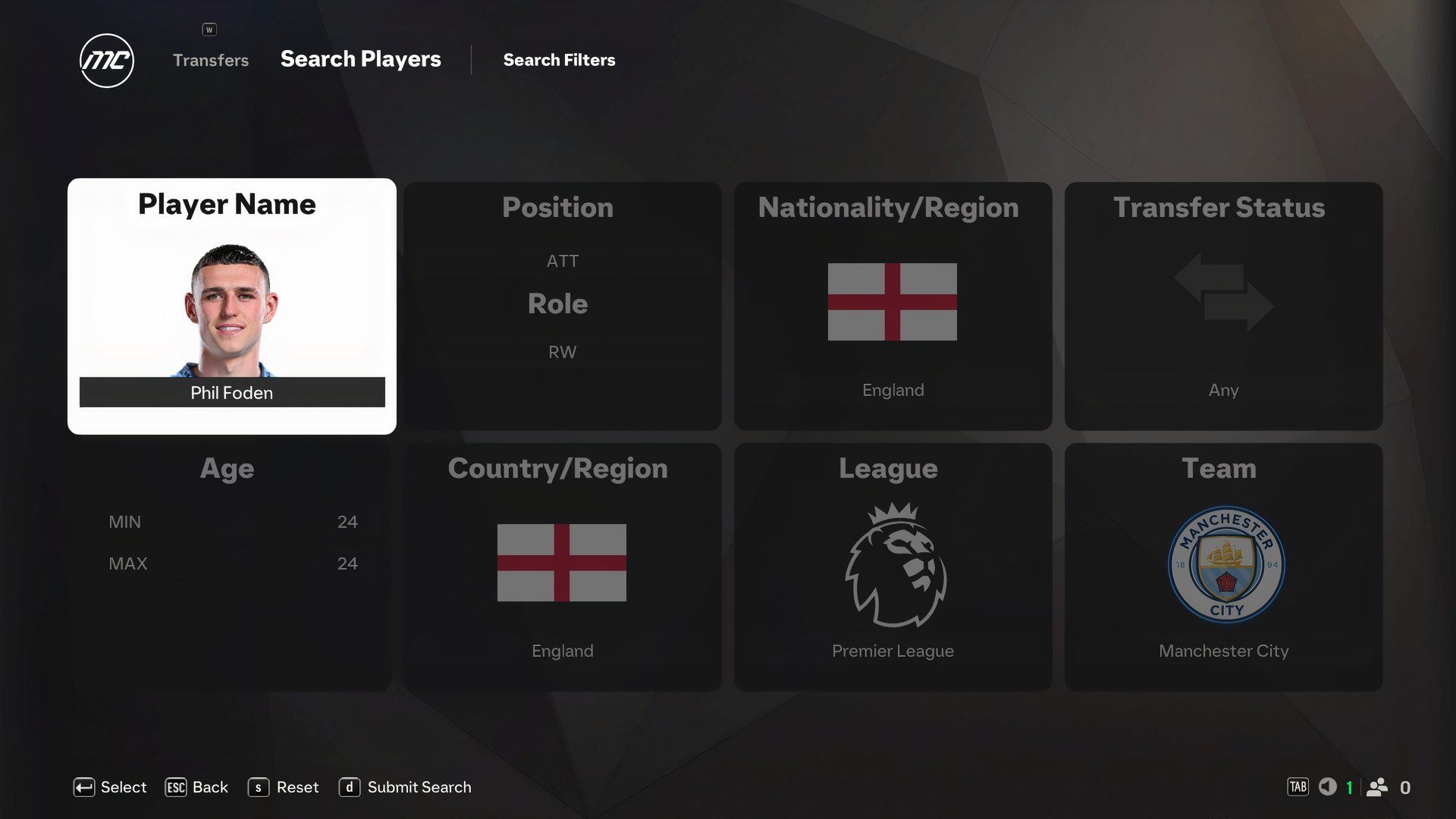 Phil Foden in EA Sports FC 25.