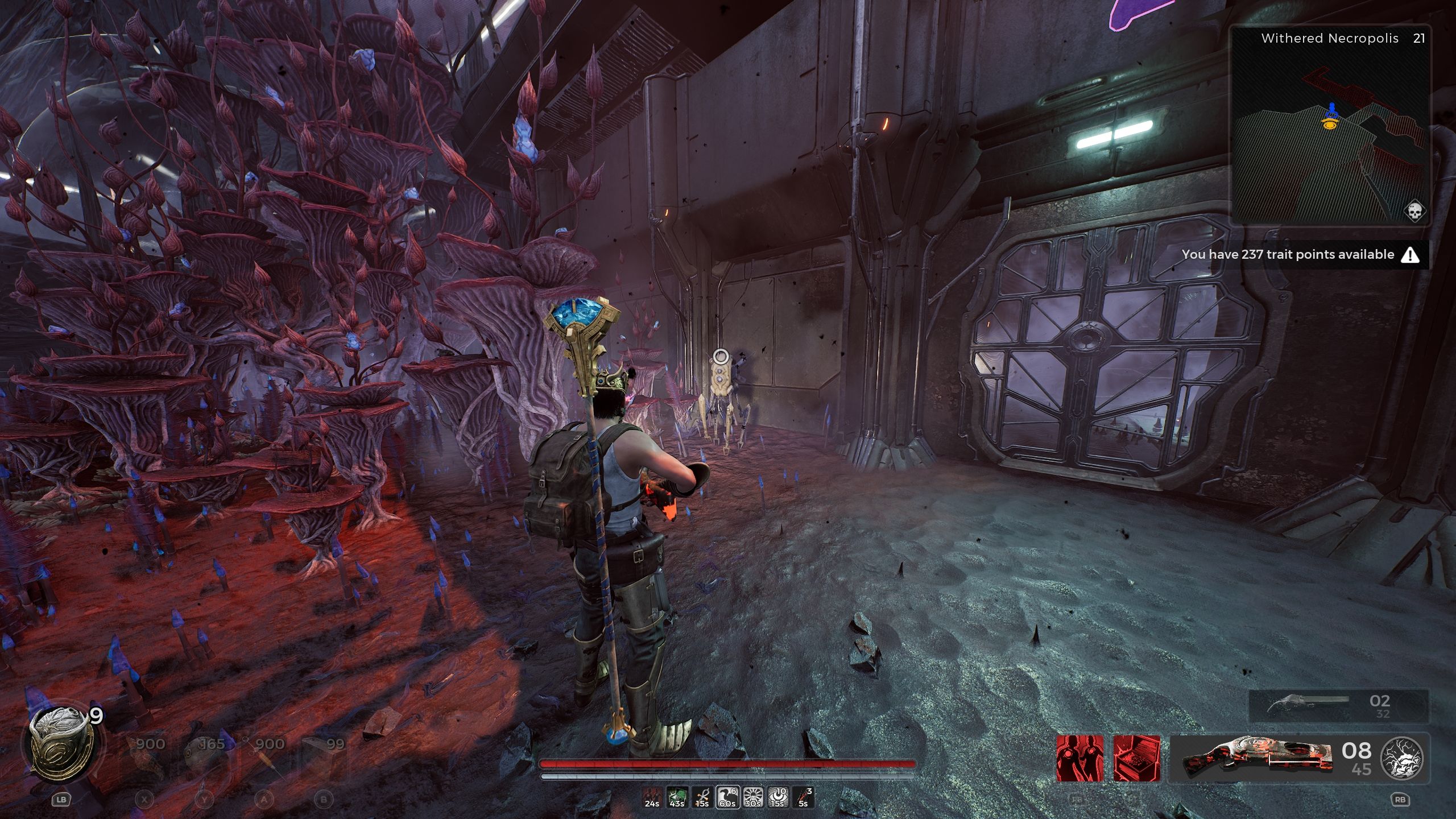 Player is standing in front of Spark - Remnant 2