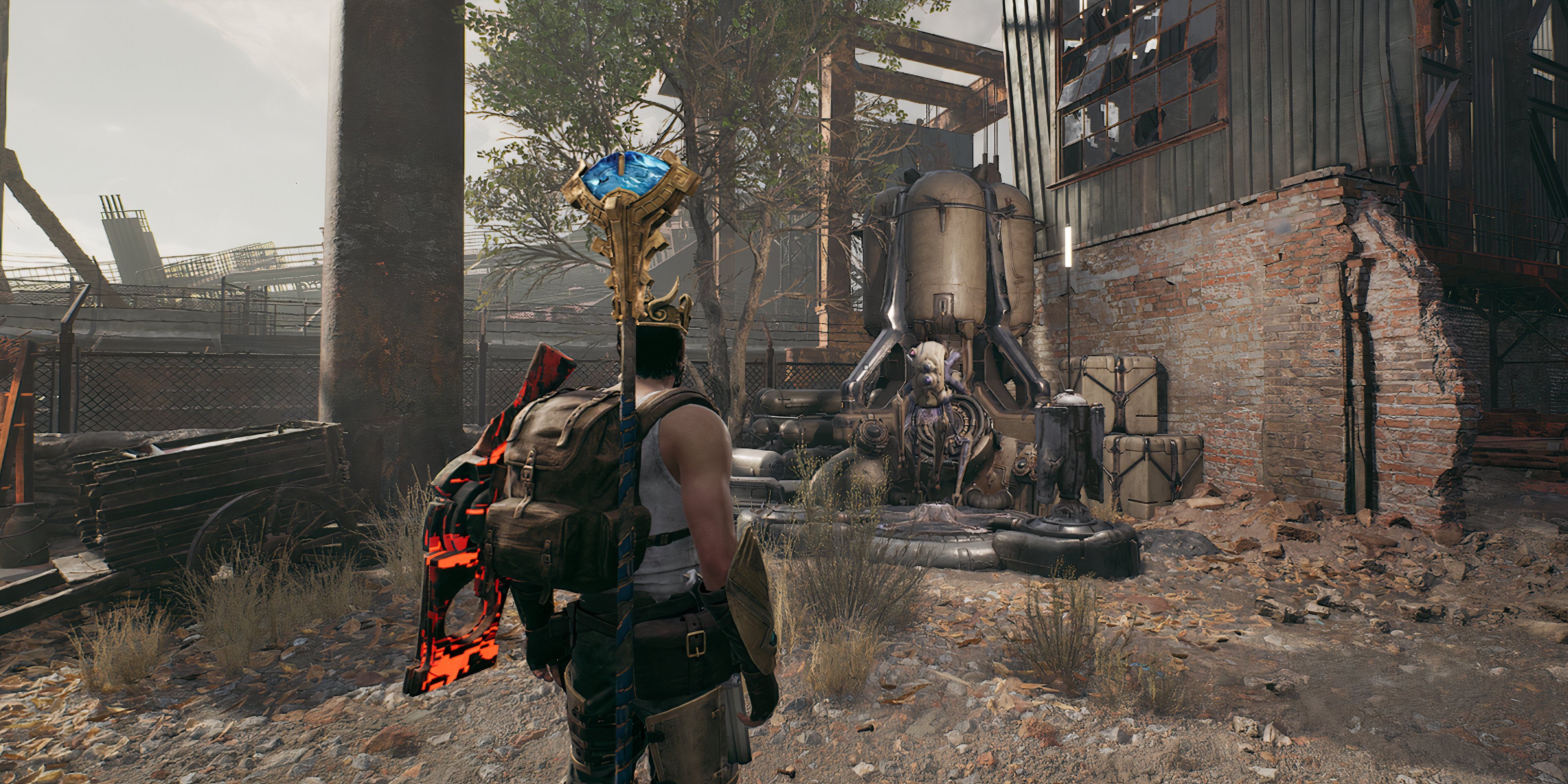 Player standing in front of Spark station - Remnant 2