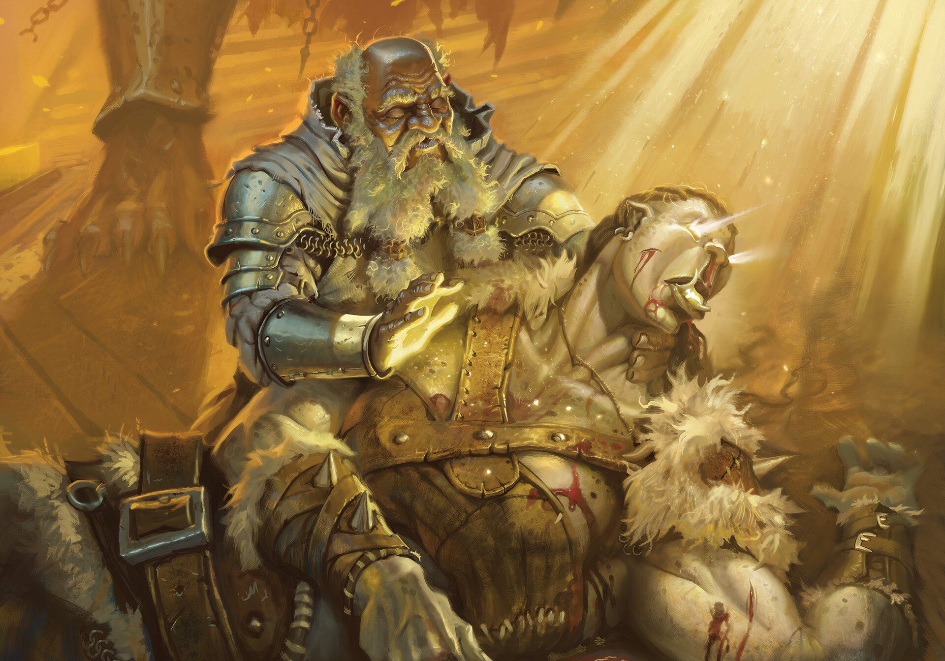 Image of Revivify art by Caio Monteiro, featuring a cleric reviving a barbarian.