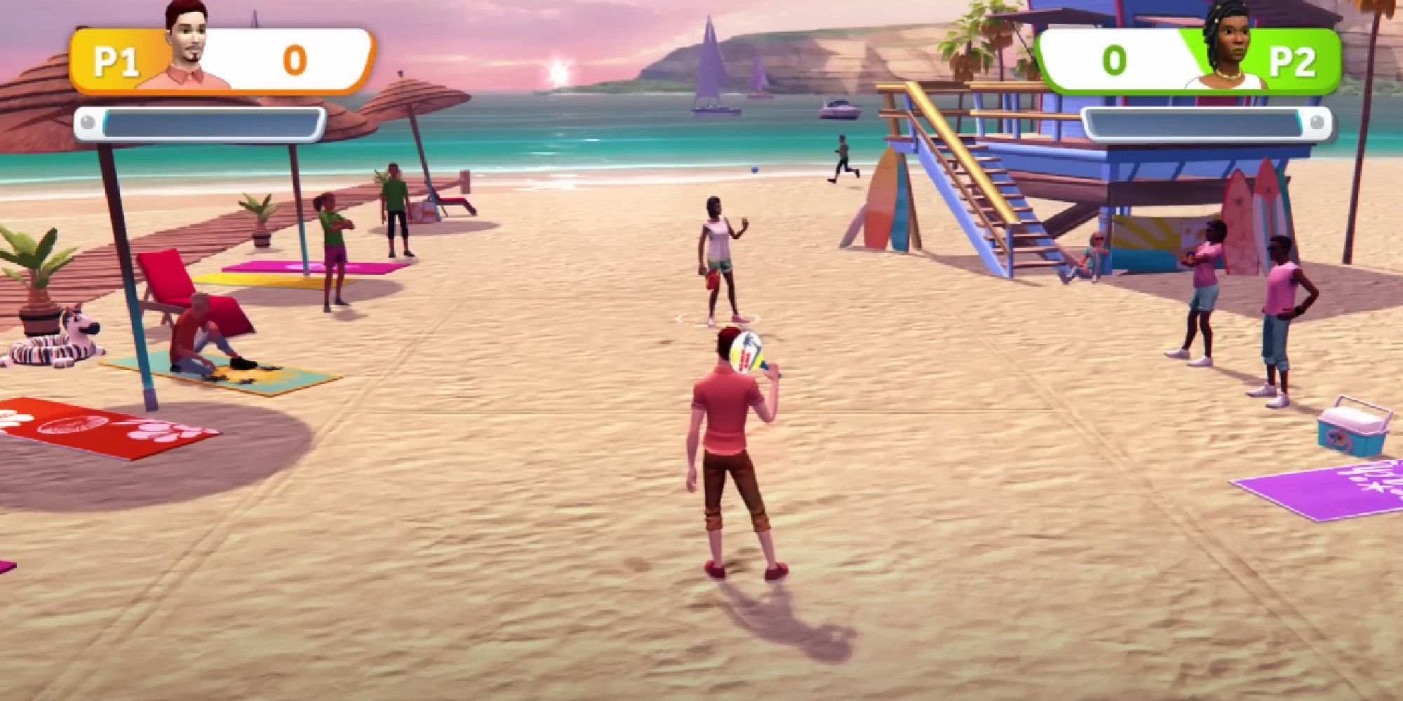 Sports Party image showing a Tennis match.