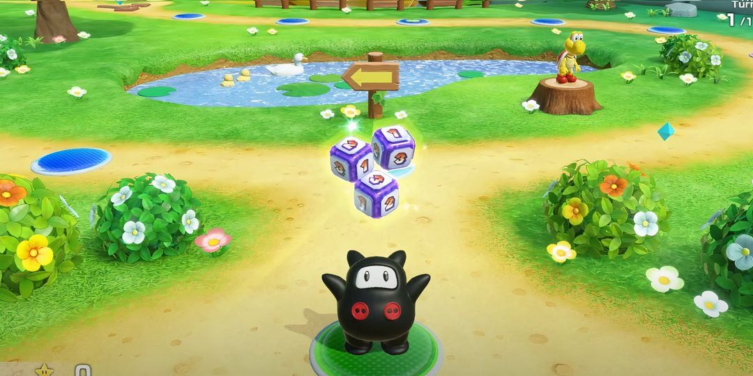 Super Creepy Dice Item In Super Mario Party Jamboree.