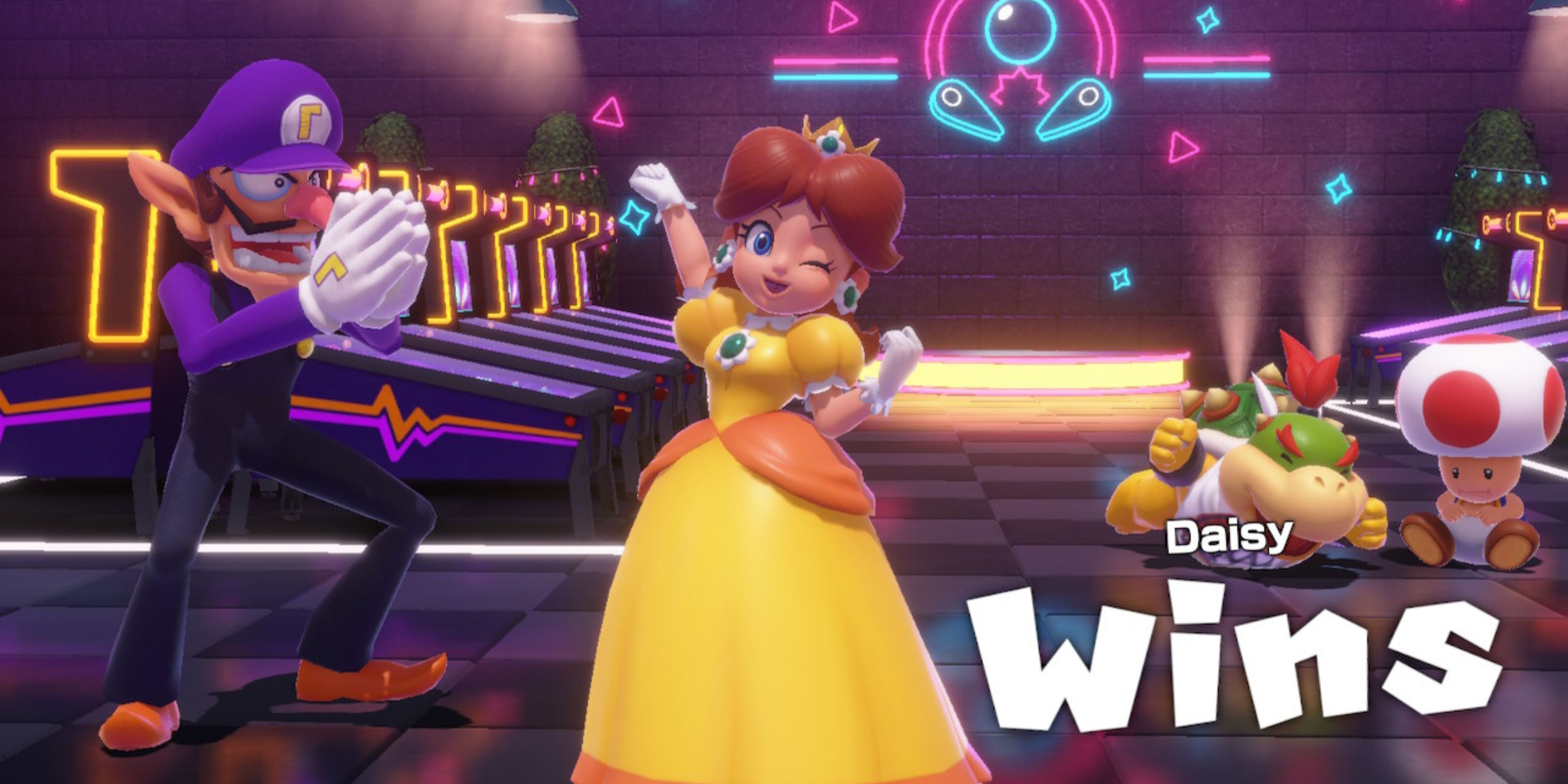 Super Mario Party Jamboree Daisy Win Screen