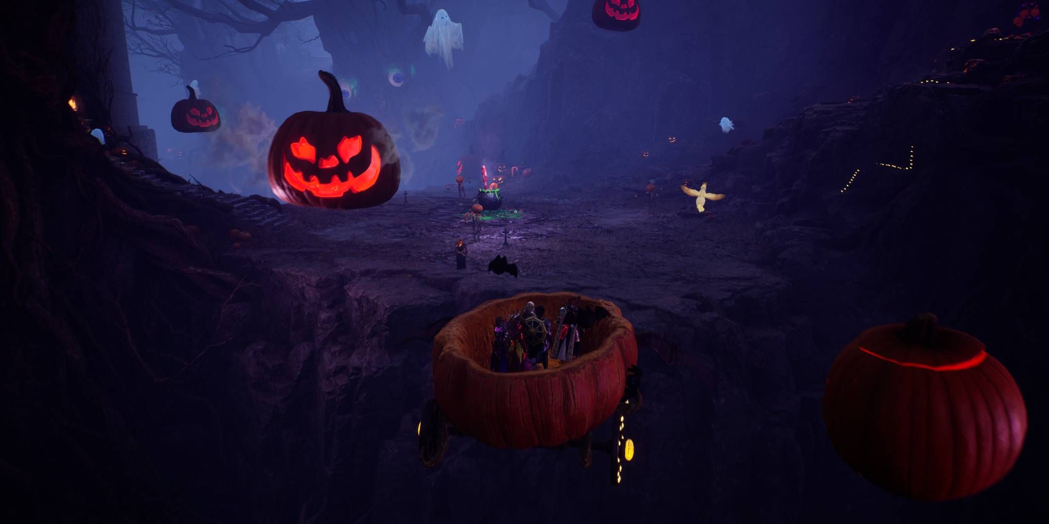 Throne And Liberty Haunted Labyrinth Pumpking Ride.