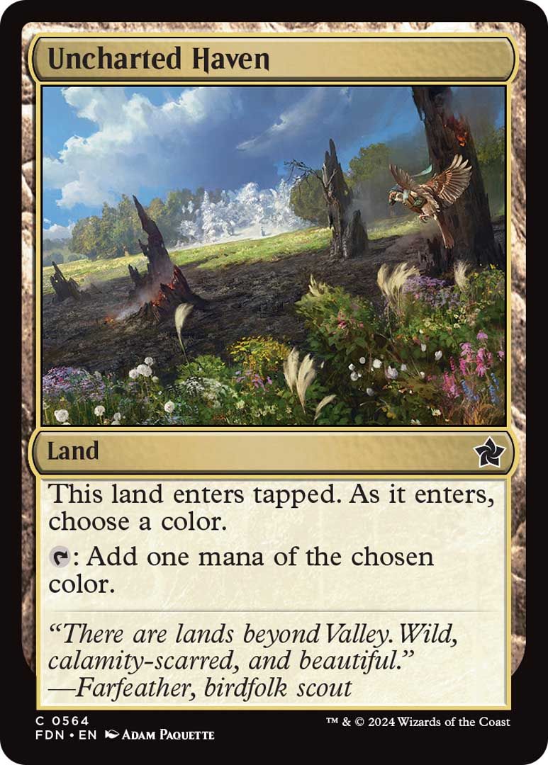 Uncharted Haven from Magic: The Gathering Foundations