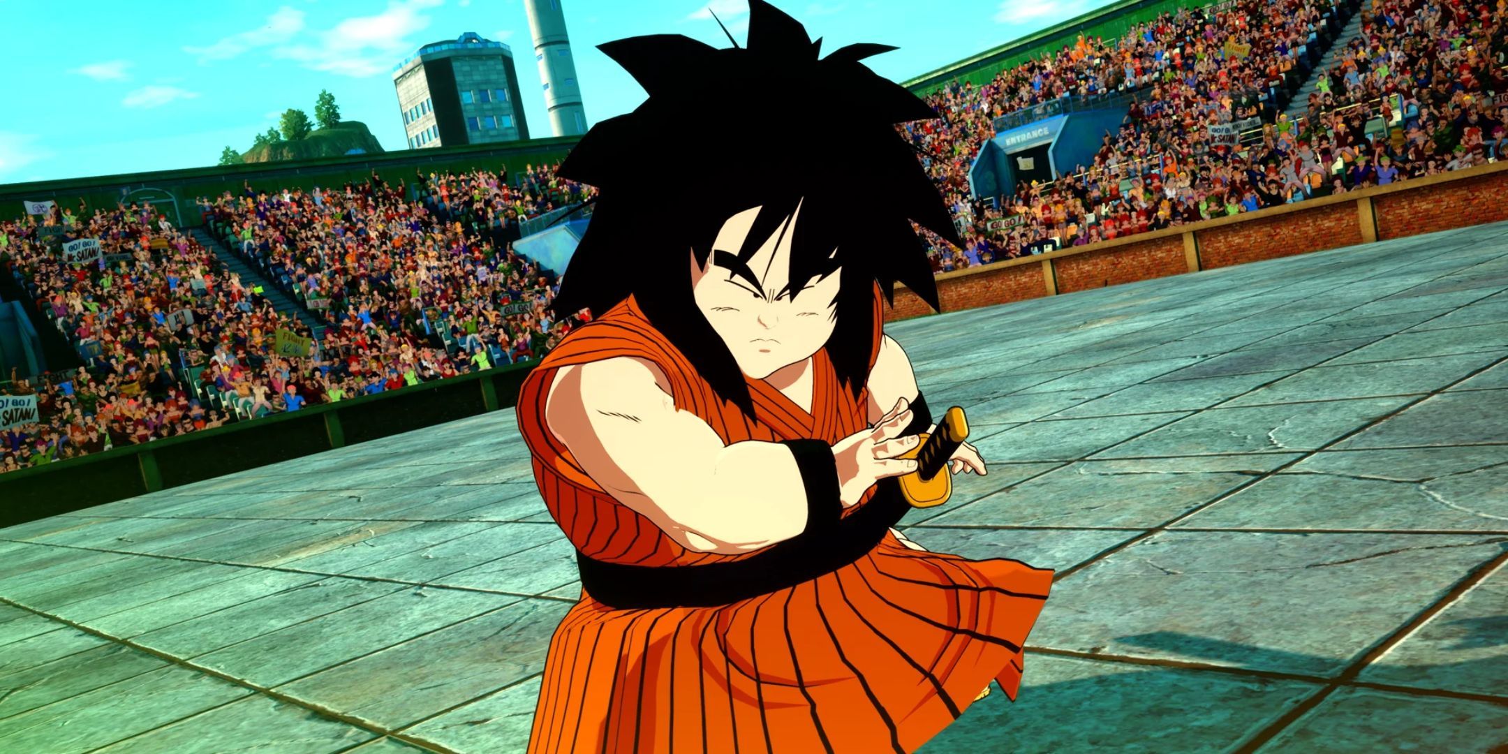 Yajiobe attacking in Dragon Ball: Sparking Zero.