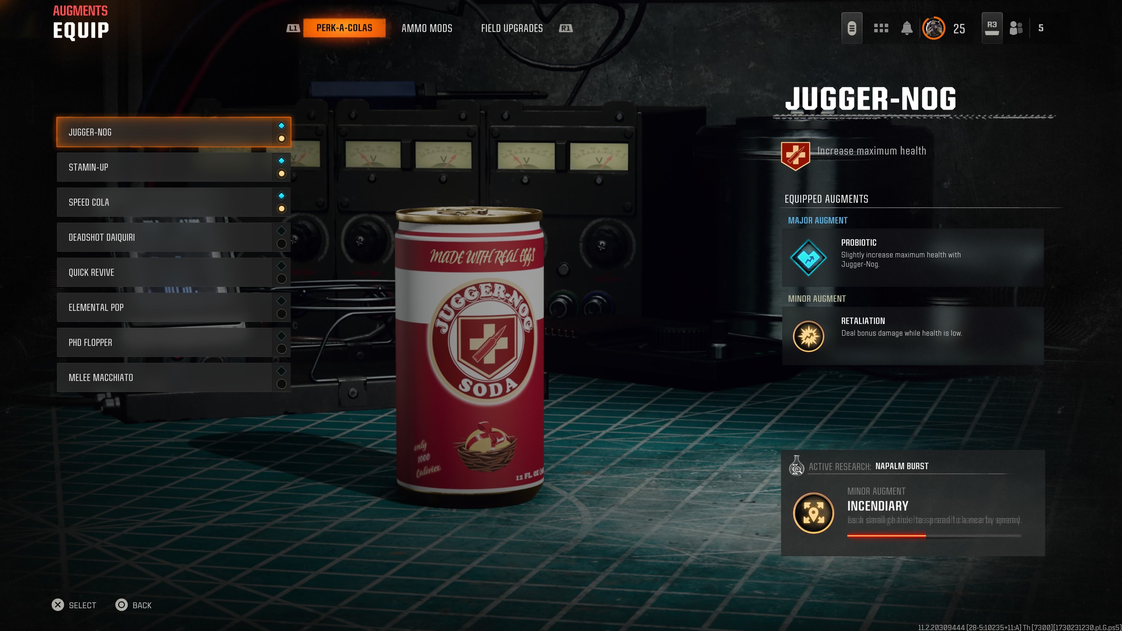 A picture of the Juger not research augment - bo6