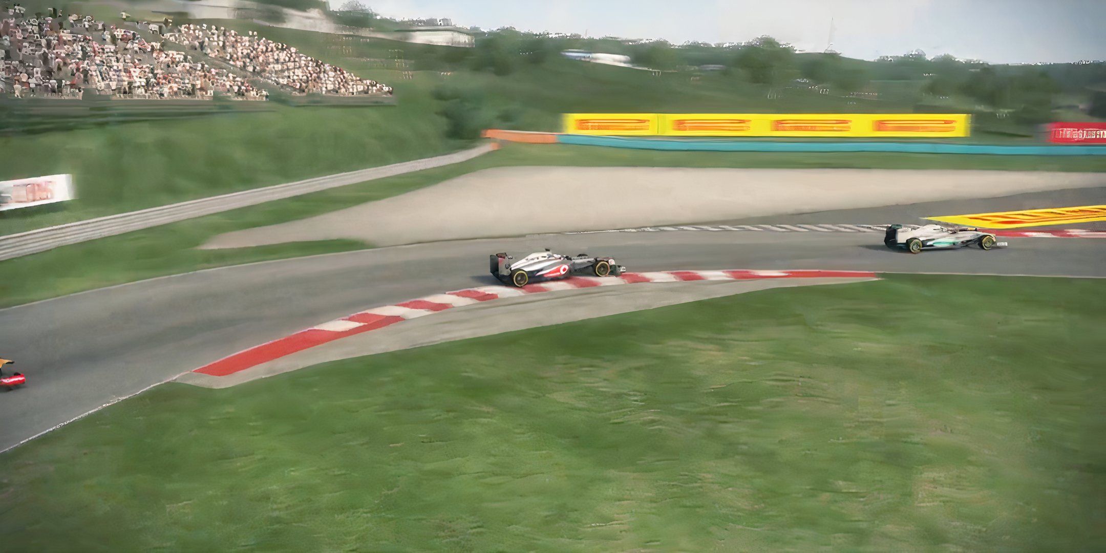 An intense race in F1 2013.