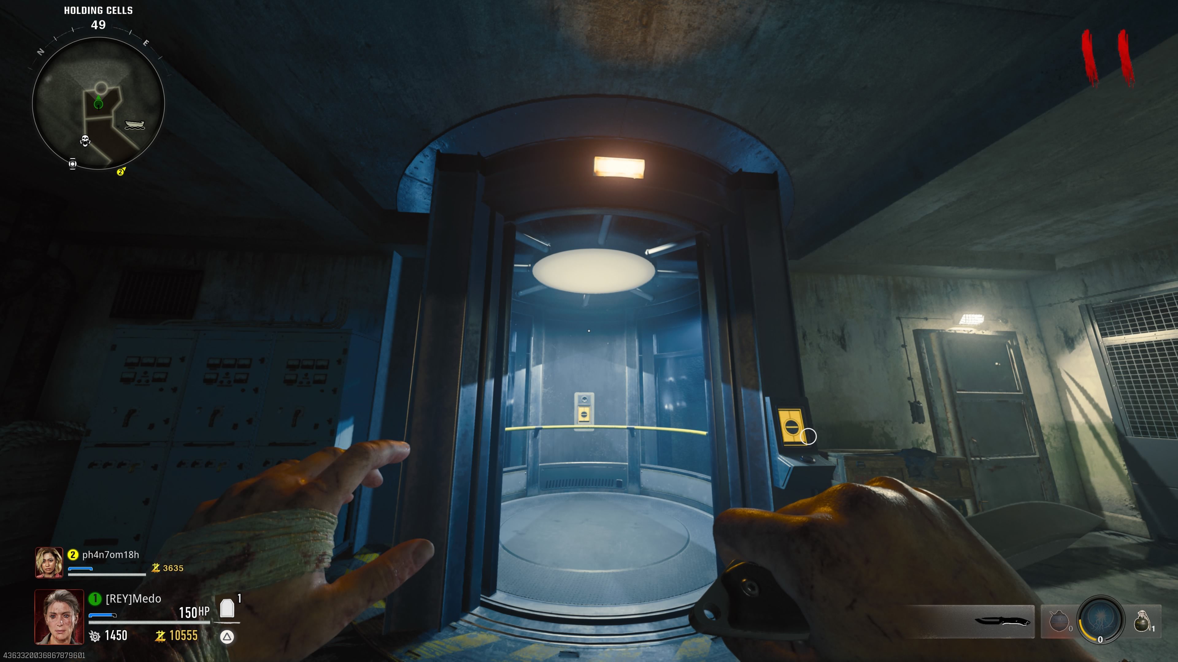 Player is standing in front of the elevator - bo6