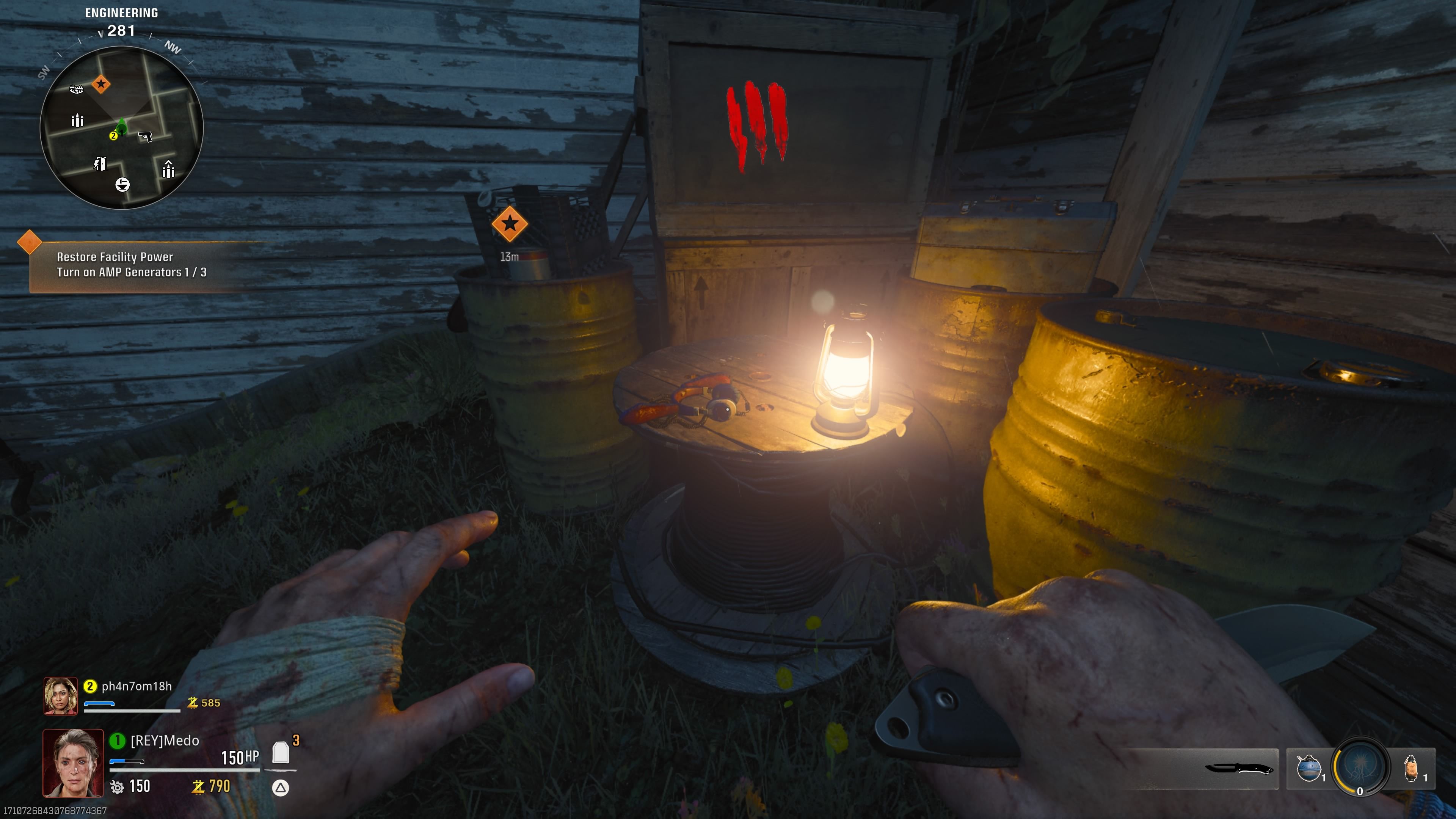 Player standing in front of the first headset - bo6