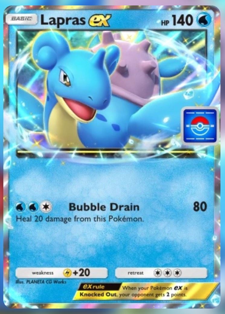 The Lapras ex promo card from Pokemon Trading Card Game Pocket.