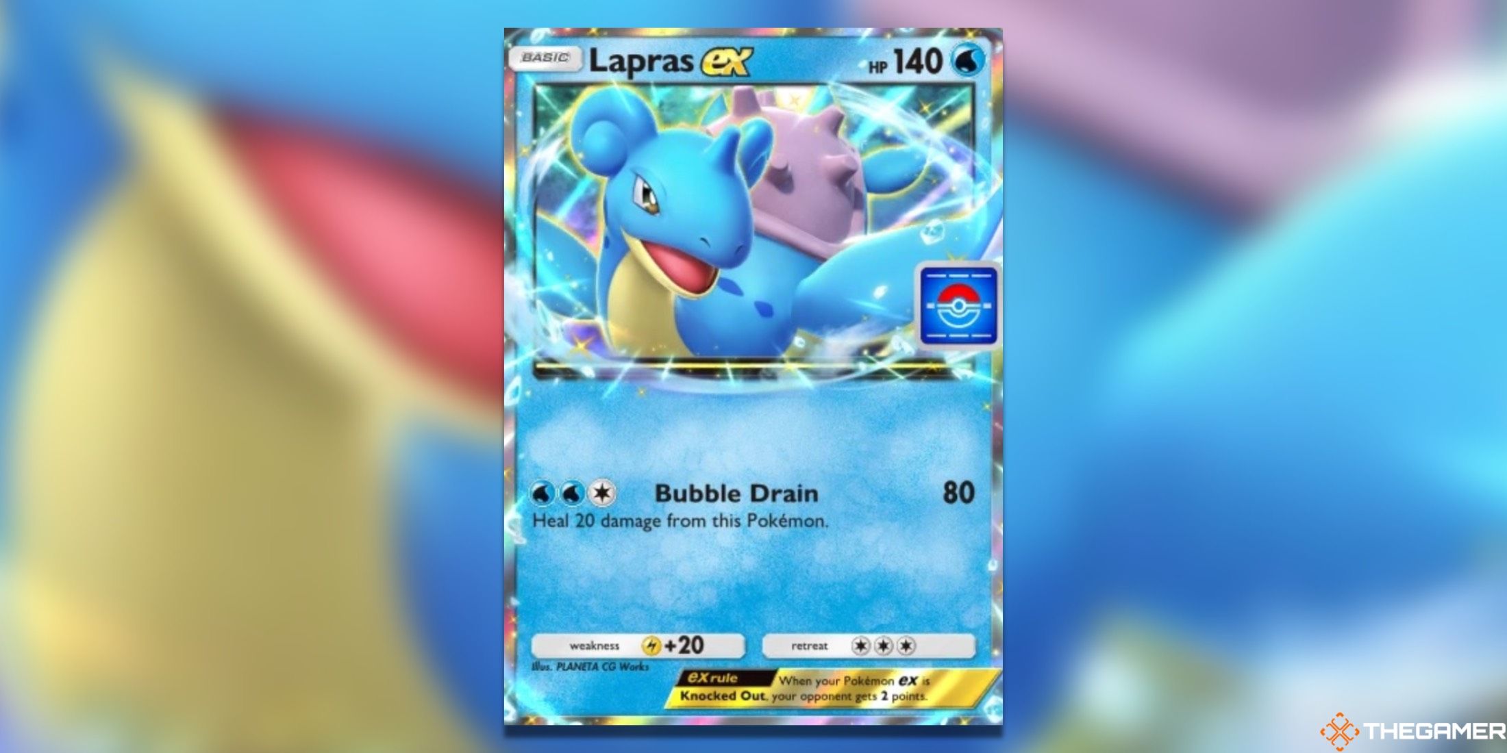 The Lapras ex promo from Pokemon Trading Card Game Pocket.