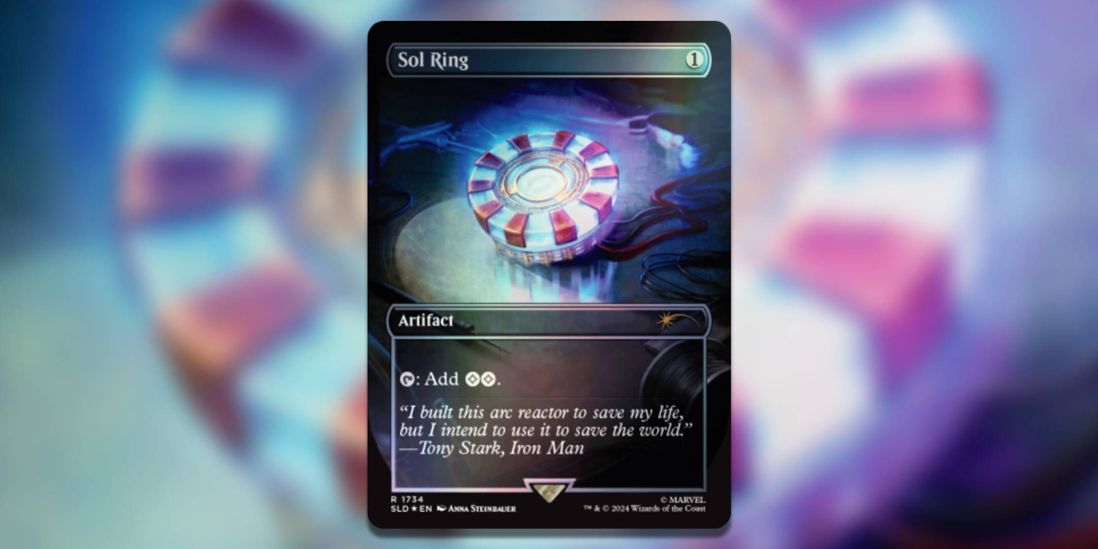 Screenshot of Foil Sol Ring Marvel Secret Lair Superdrop MTG.