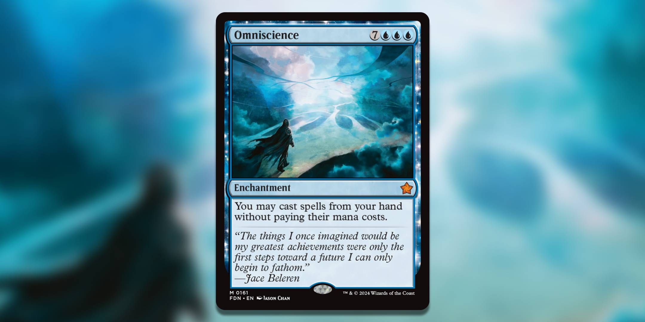 The Magic the Gathering Card Omniscience by Jason Chan.