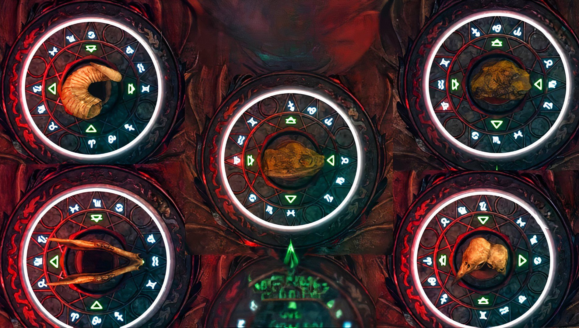 A picture of all possible solutions to the zodiac dial puzzle for the void sword - bo6