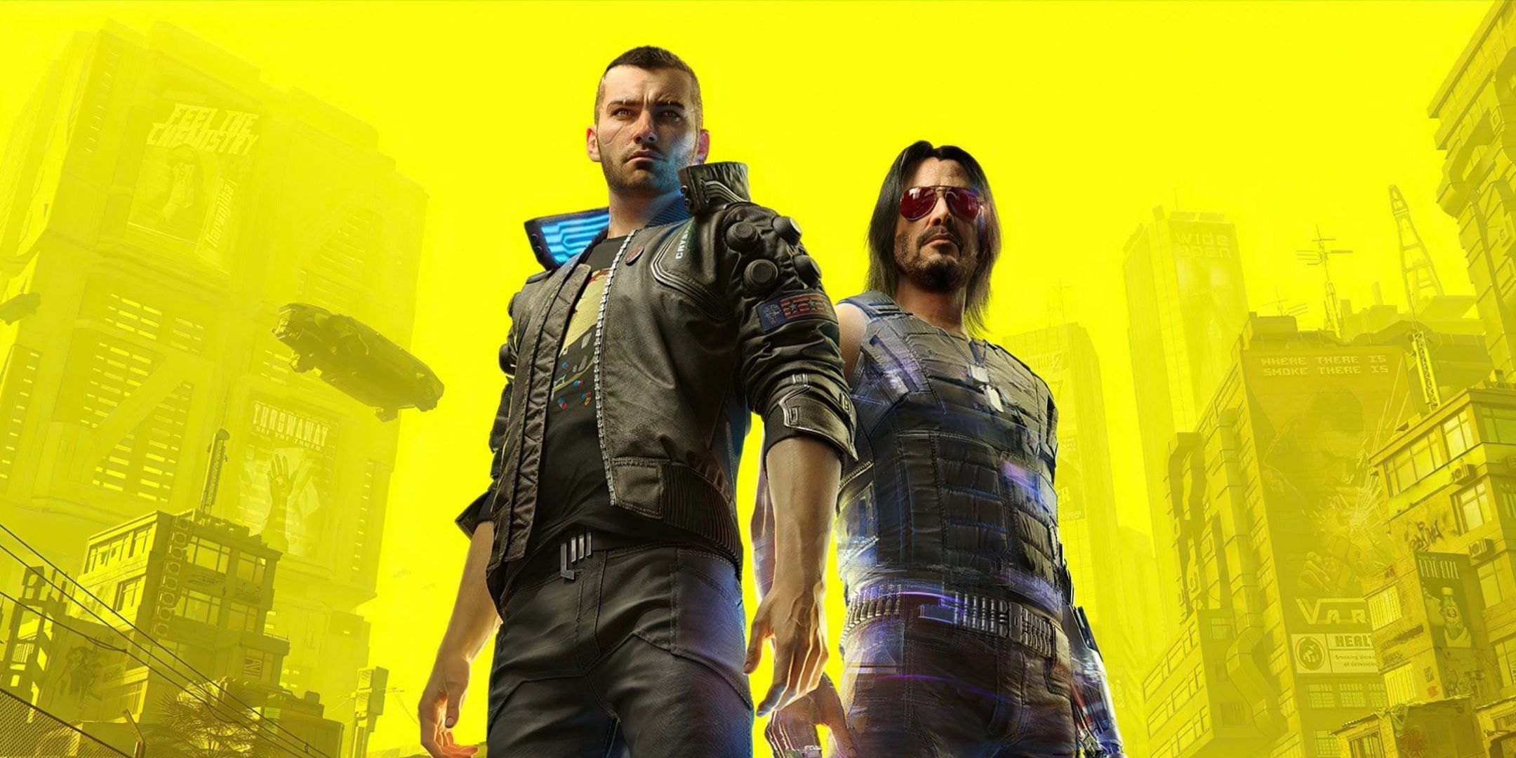V and Johnny Silverhand in Cyberpunk 2077.