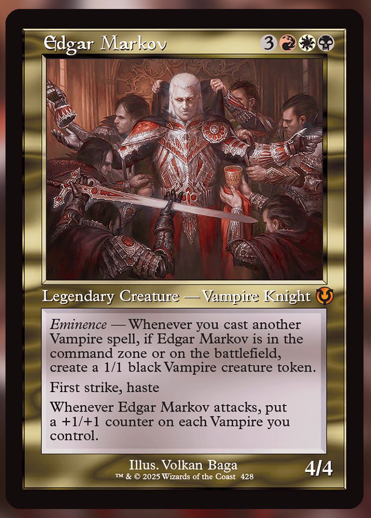 Edgar Markov retro MTG Card.