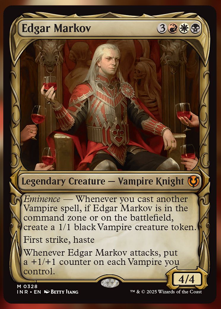 Edgar Markov showcase MTG Card.