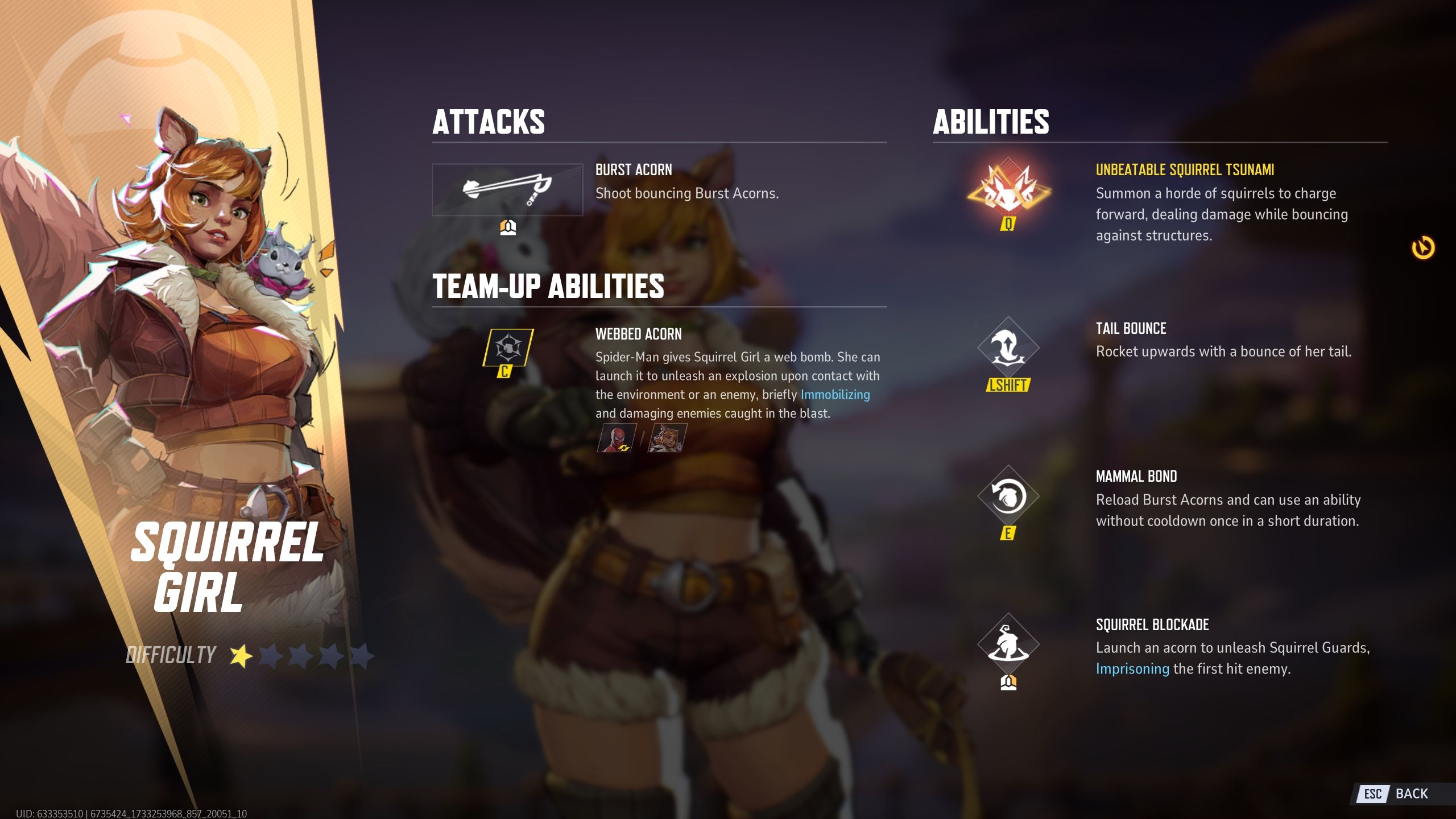 Squirrel Girl abilities - Marvel Rivals