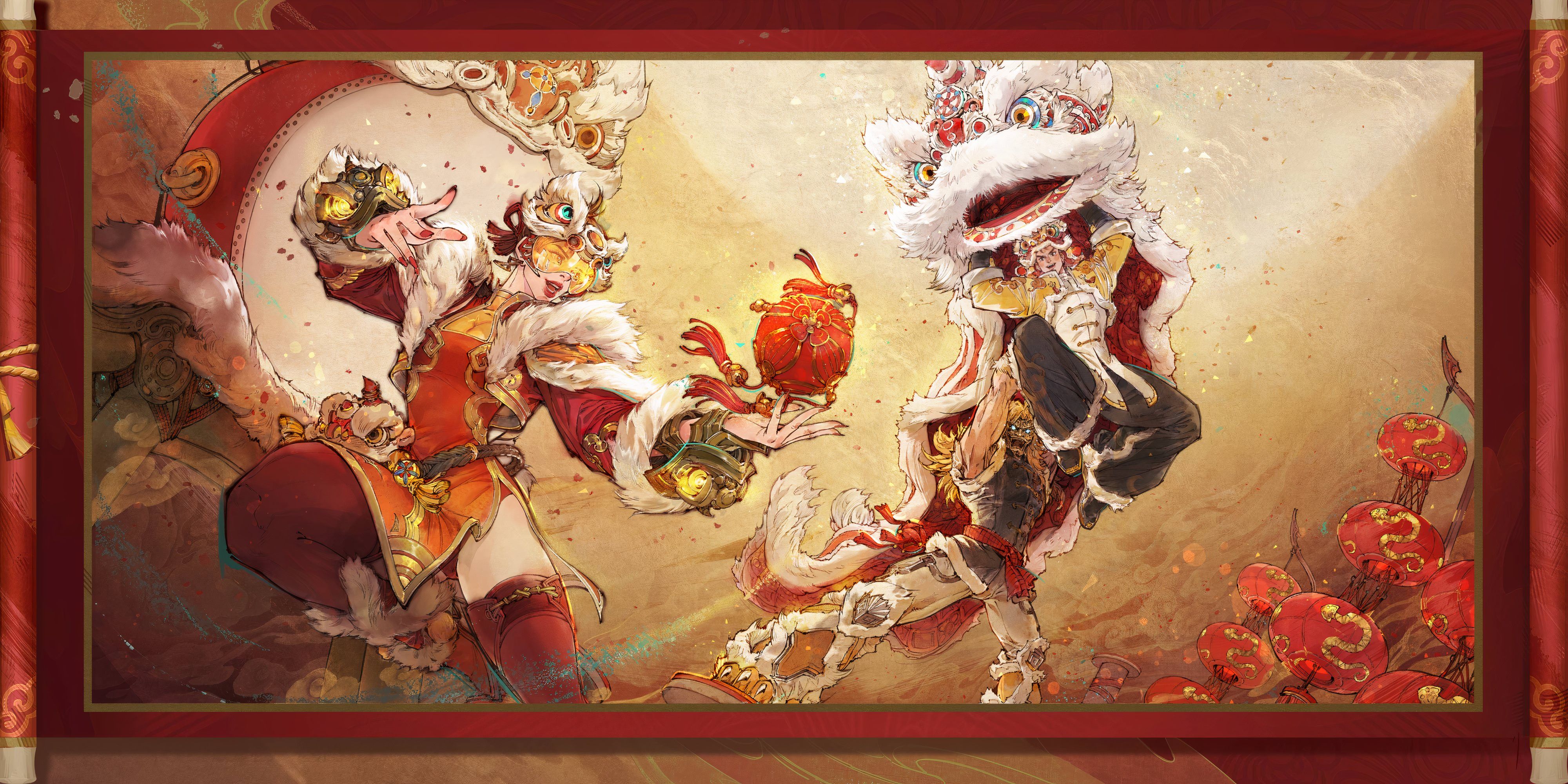A picture of the Spring Festival skins for Widow, Iron Fist, Star Lord - Marvel Rivals