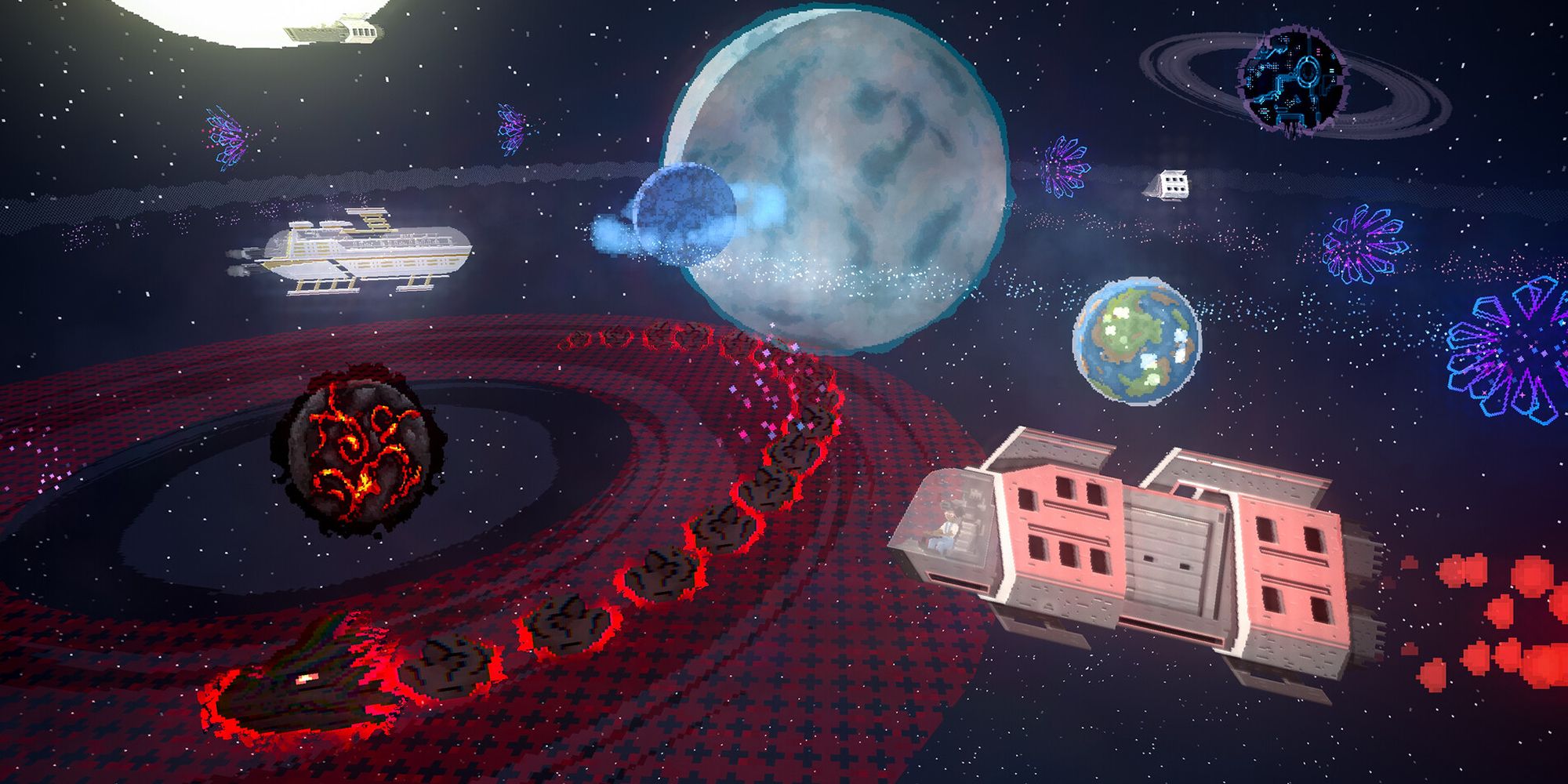 Looking at various planets in Beyond Galaxyland.