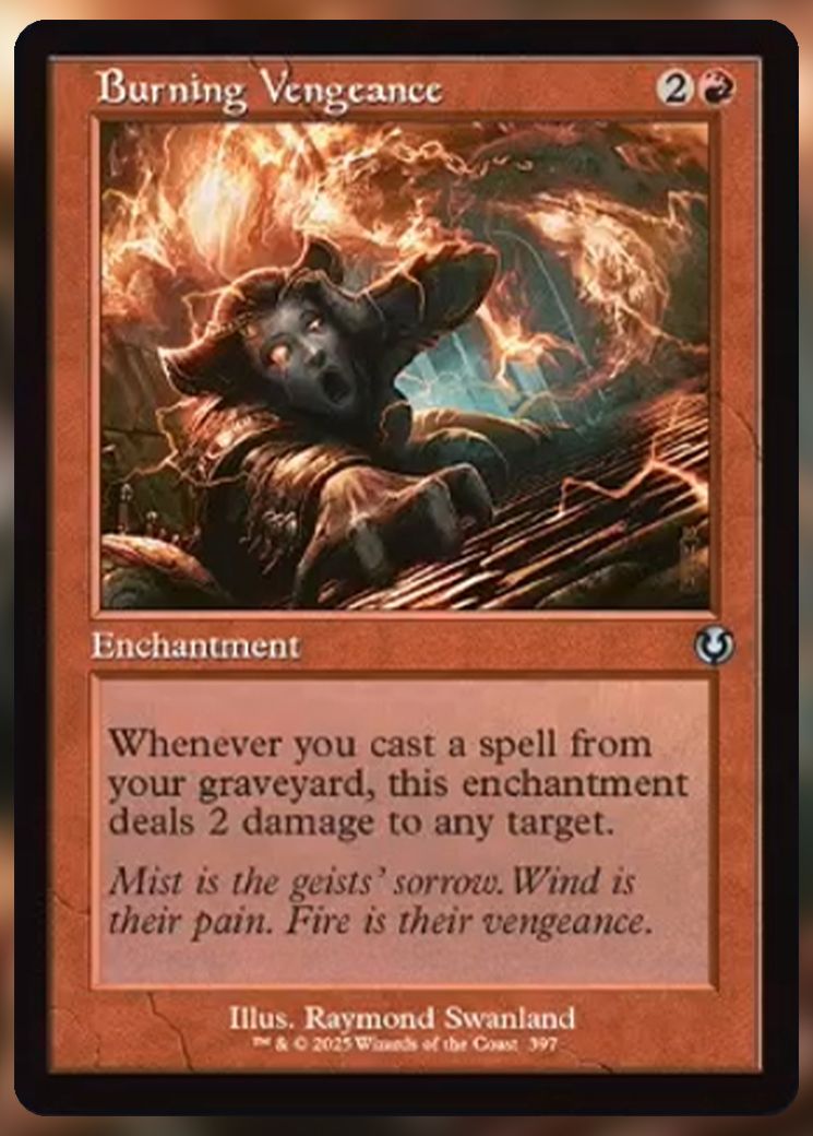 Burning Vengeance retro frame
