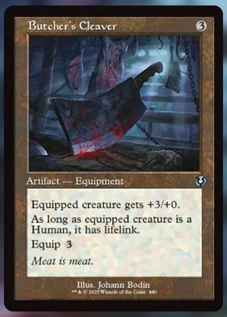 Butcher's Cleaver retro frame