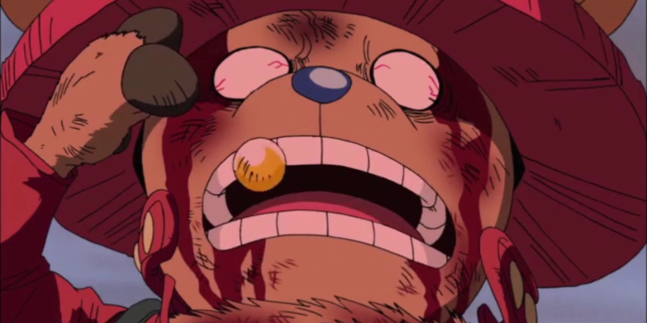Chopper Eating his Rumble Ball in One Piece.
