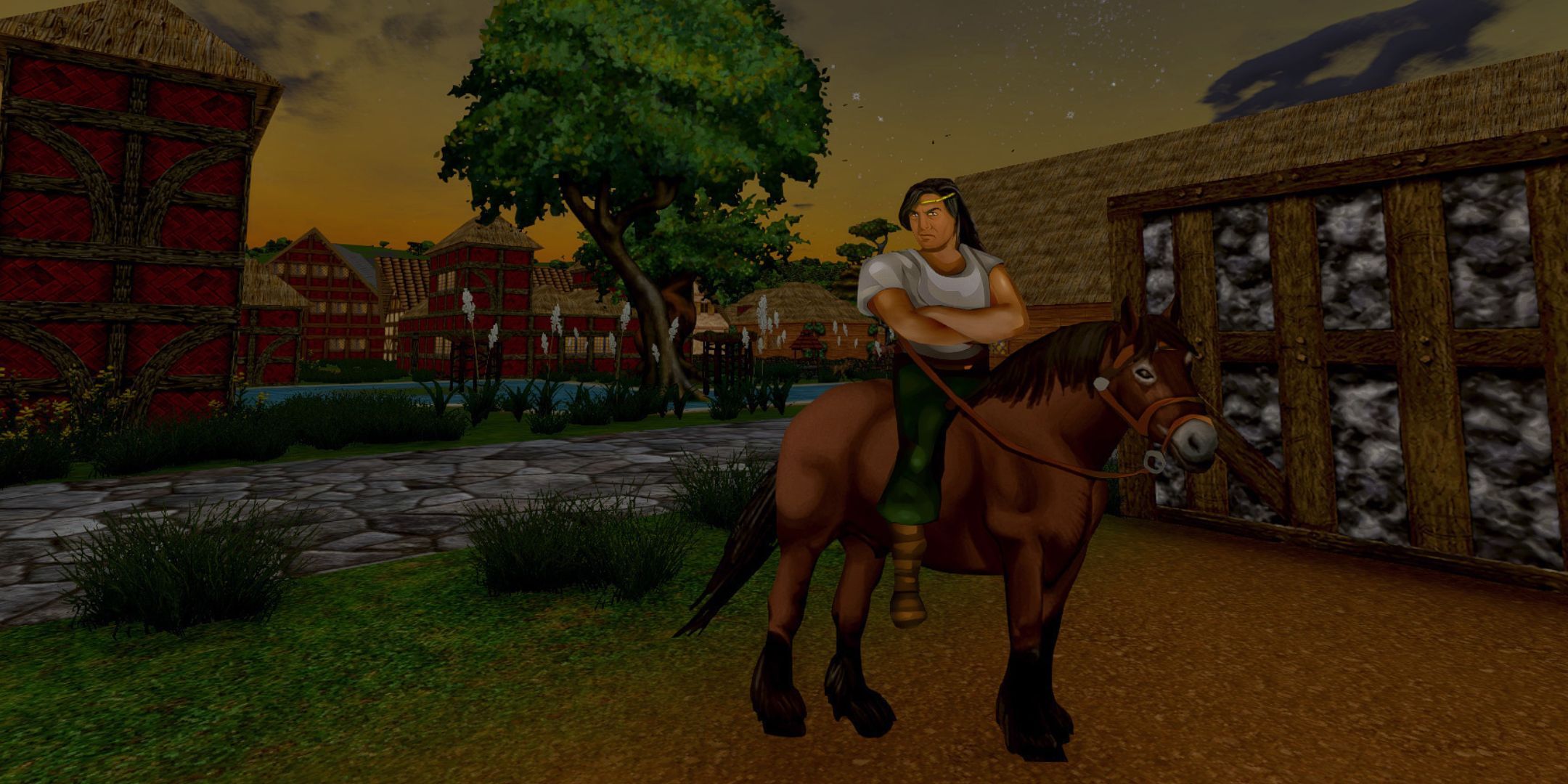 A screenshot from the fan-made Daggerfall remake