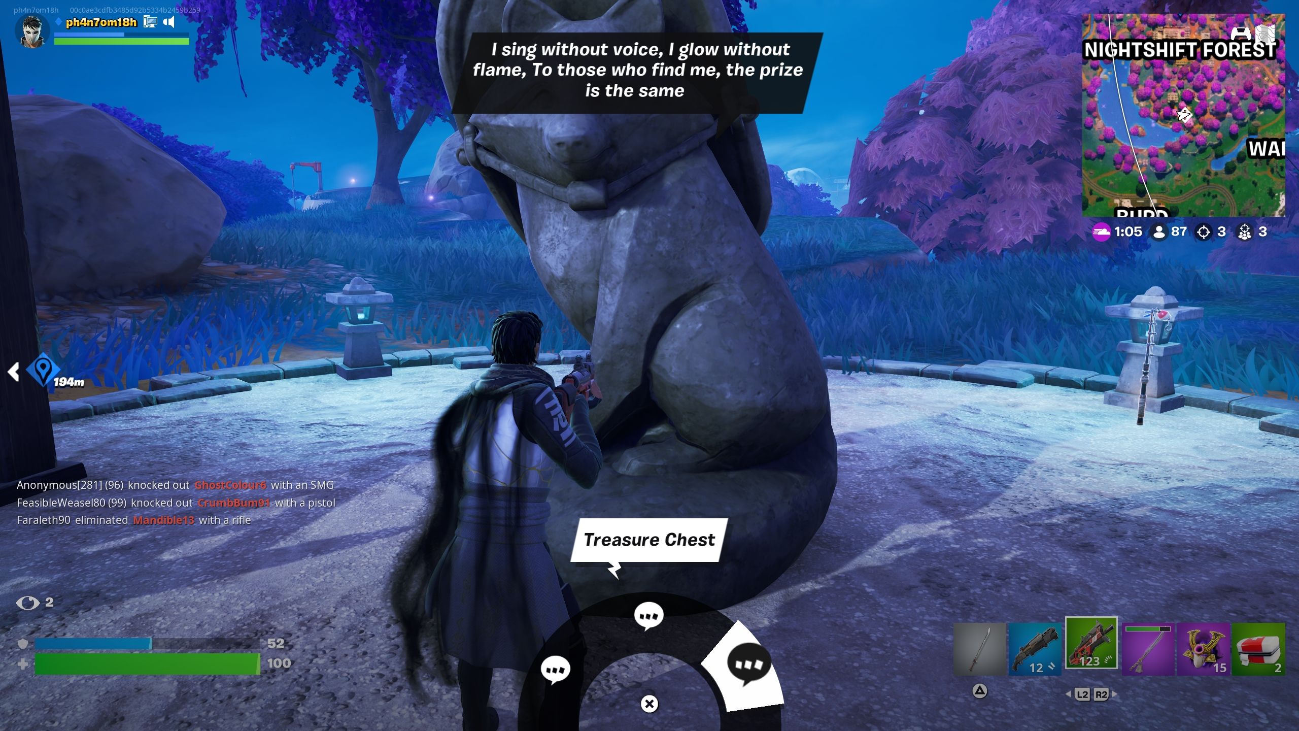 First fox puzzle location - Fortnite
