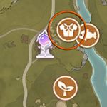 Infinity Nikki Map location for the Scarlet Dream sketch 1.