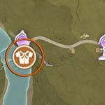 Infinity Nikki Map location for the Scarlet Dream sketch 4.