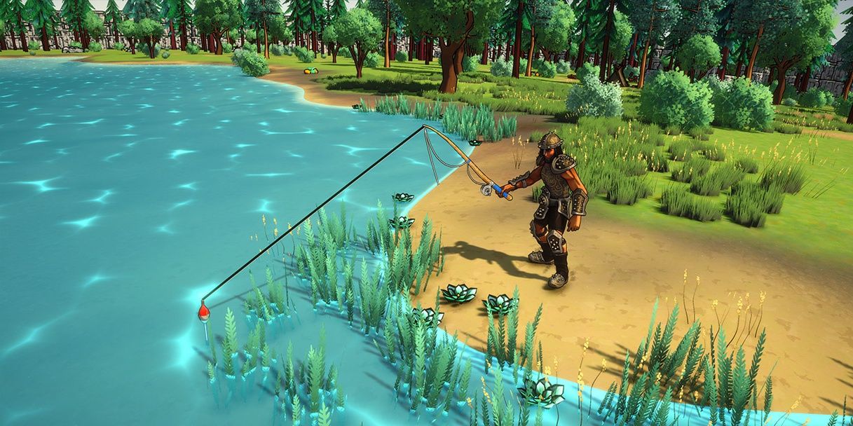 Isolation Instinct: A calm pond within the dangerous woods.